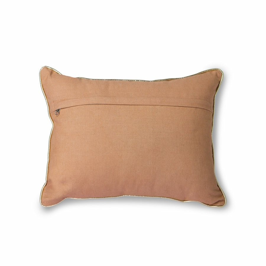 Home Decor Hkliving | Nude Cushion With Silver Patches (30X40)