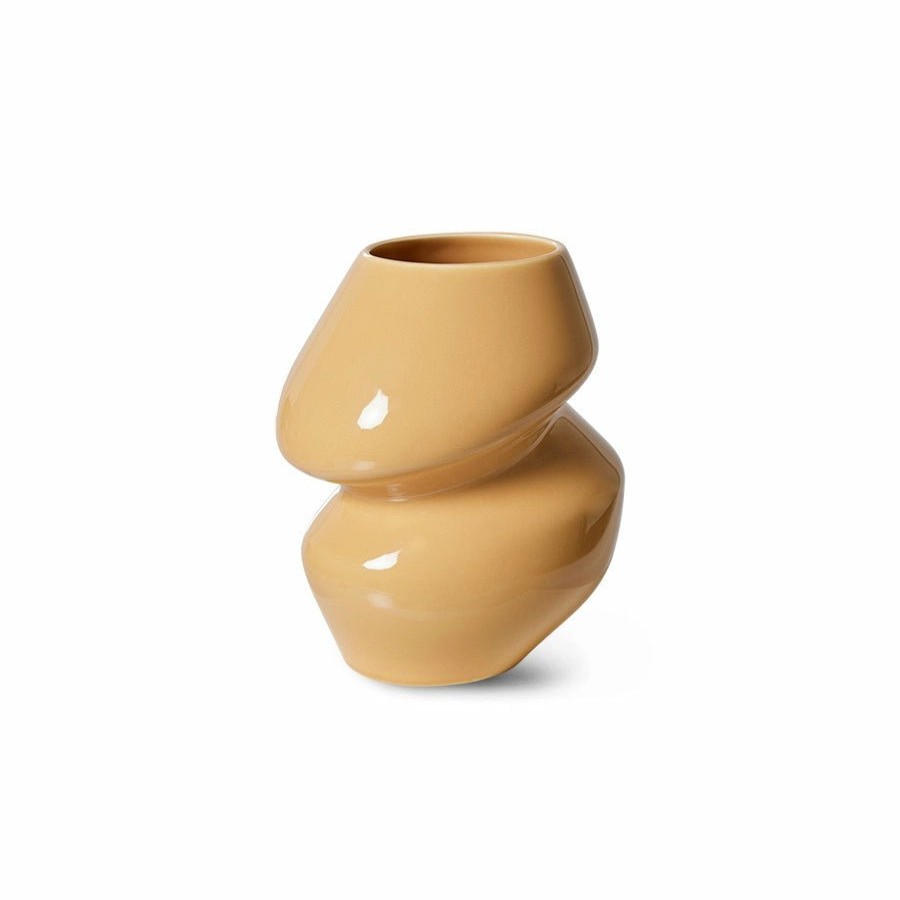 Home Decor HKLiving | Ceramic Vase Organic Cappuccino S