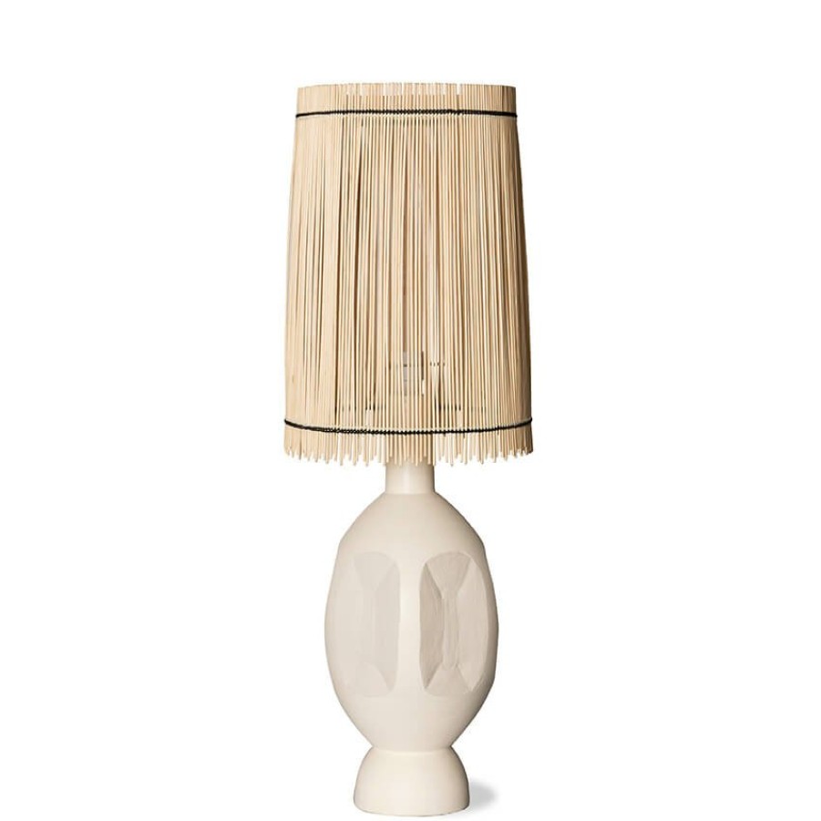 Furniture HKLiving | Handmde Boho Lamp Base Sand/Cream