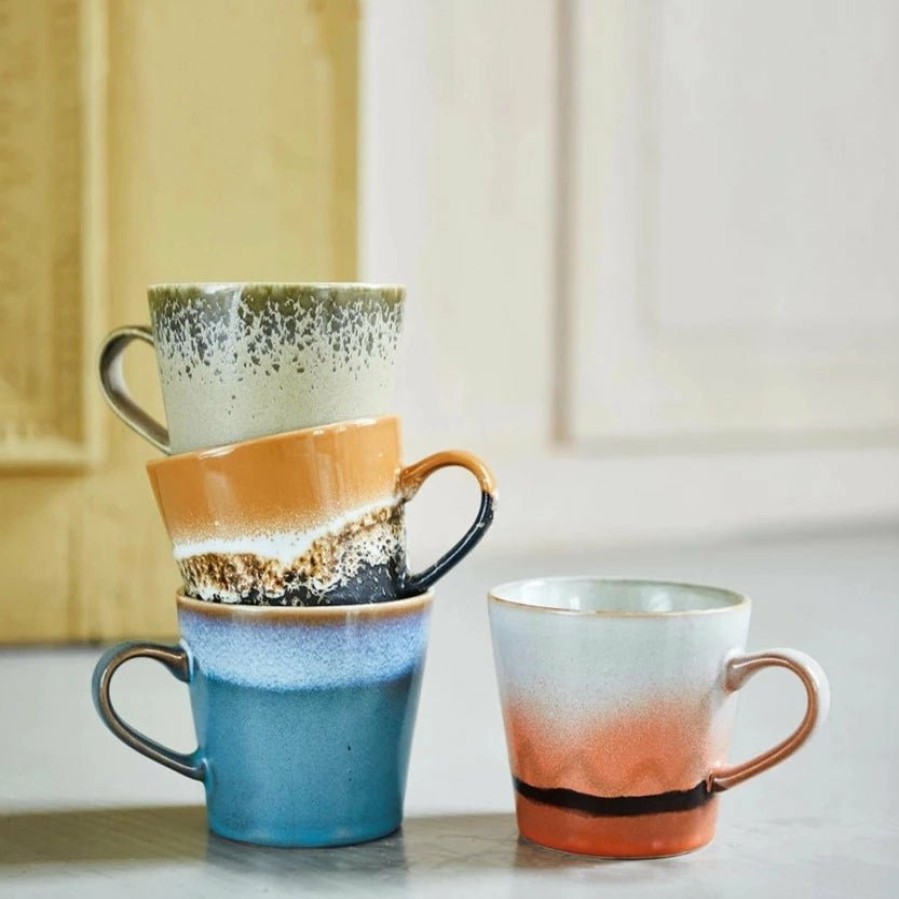 Kitchen & Tableware HKliving | Cappuccino Mugs: Hkliving, 70S Collection