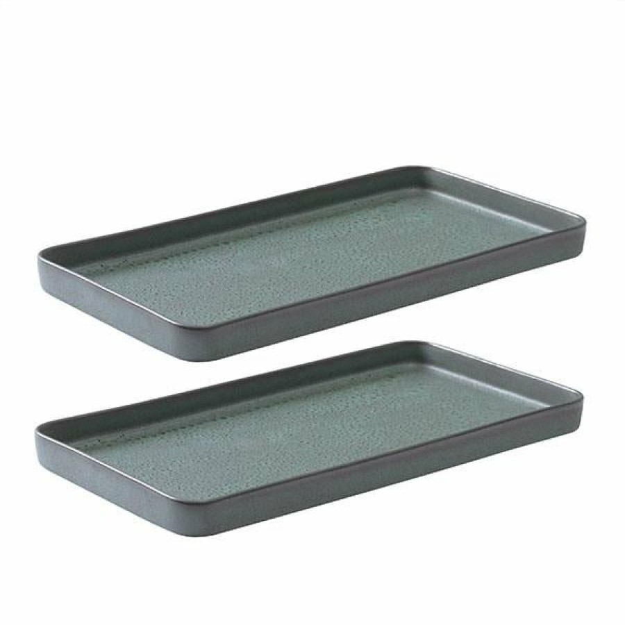 Home Decor Aida | Northern Green Rectangular Dish