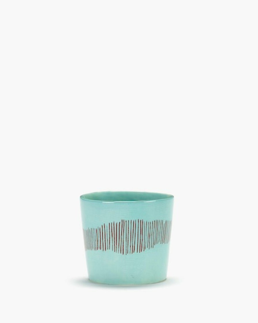 Kitchen & Tableware Serax | Espresso Cup Azure - Red Stripes Feast