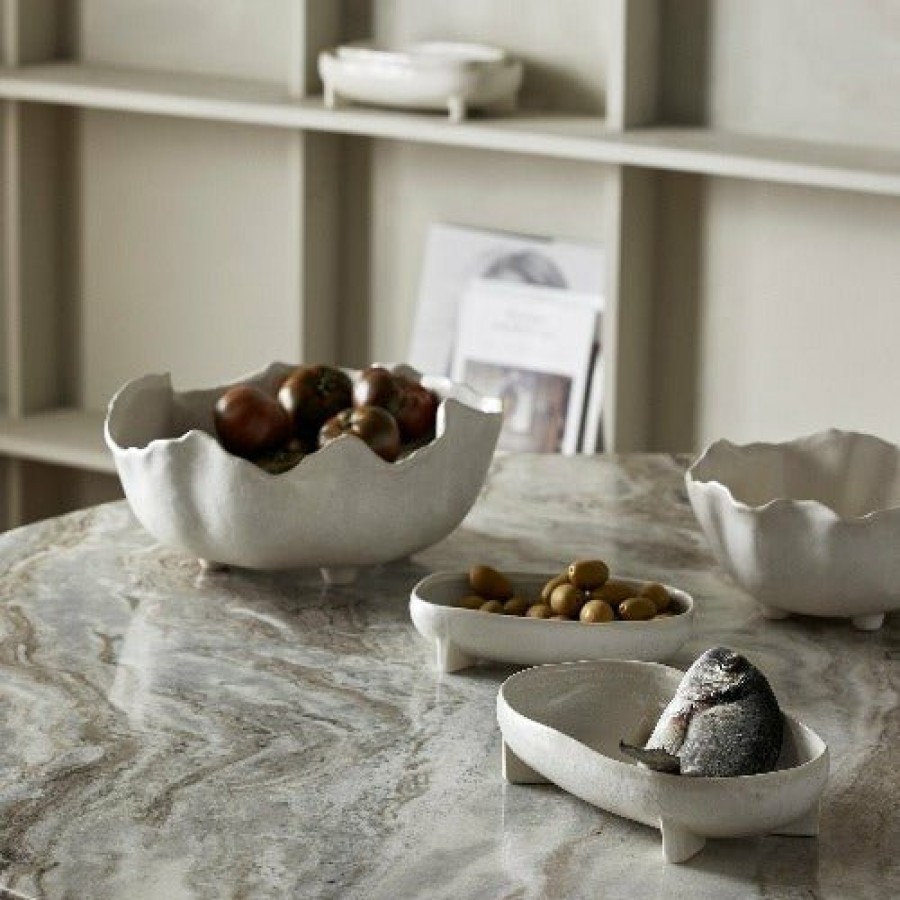 Kitchen & Tableware Nordal | Pemba Tray M Offwhite