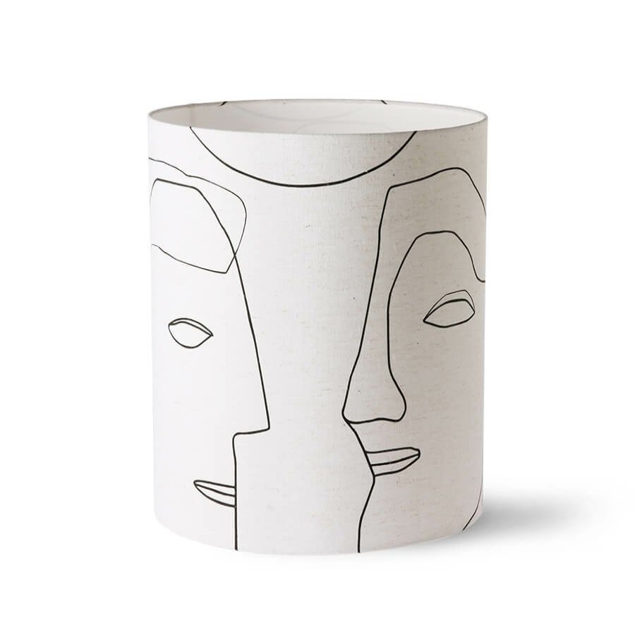 Furniture HKLiving | Printed Faces Lamp Shade L