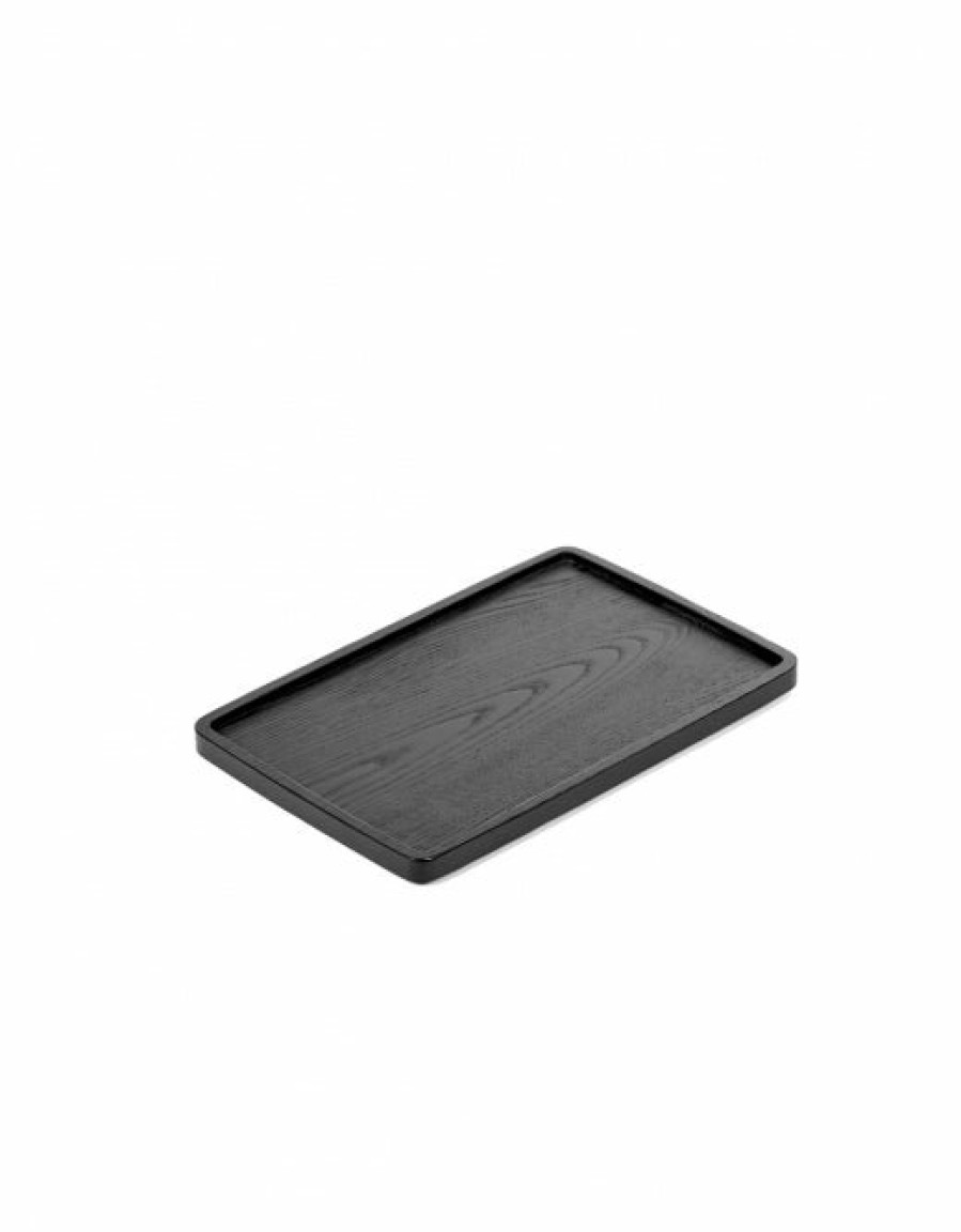 Kitchen & Tableware Serax | Coaster Rectangular Ash Black