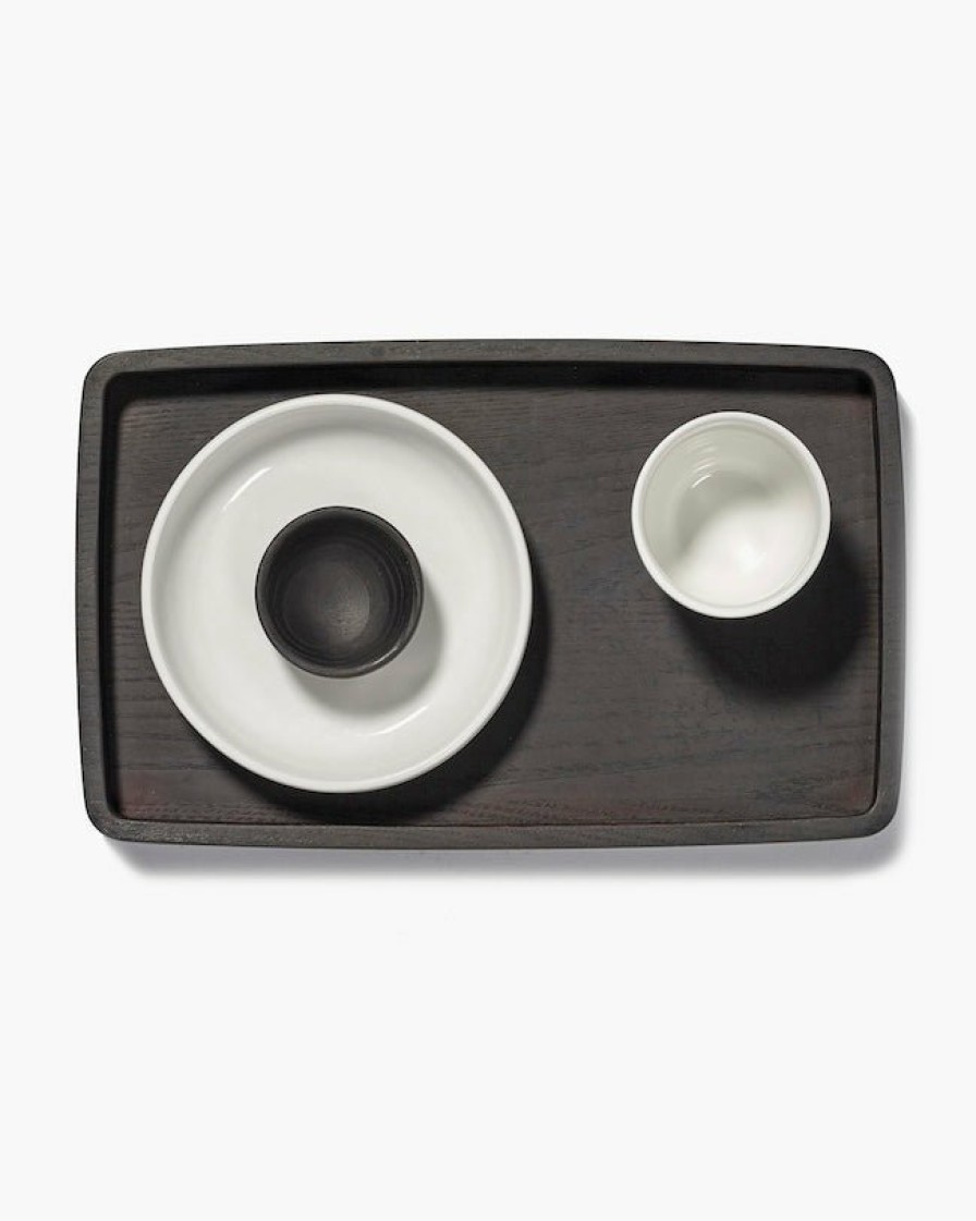 Kitchen & Tableware Serax | Coaster Rectangular Ash Black