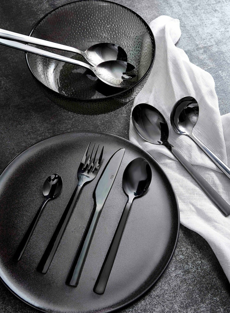 Kitchen & Tableware Aida | Raw Serving Spoons Cutlery Black (Set)