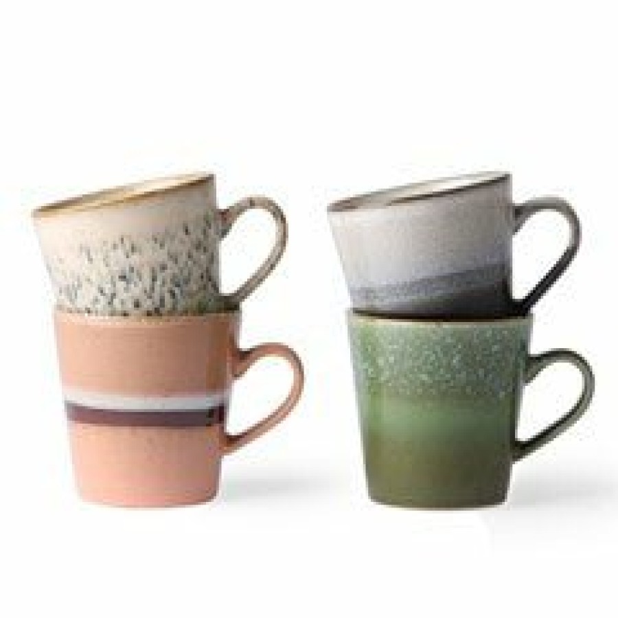 Kitchen & Tableware HKliving | Virgo Cappuccino Mugs Set Of 4