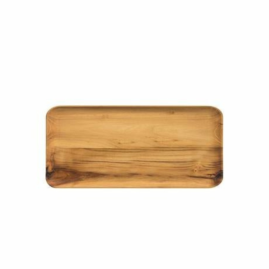 Home Decor Aida | Teak Wood Rectangular Plate