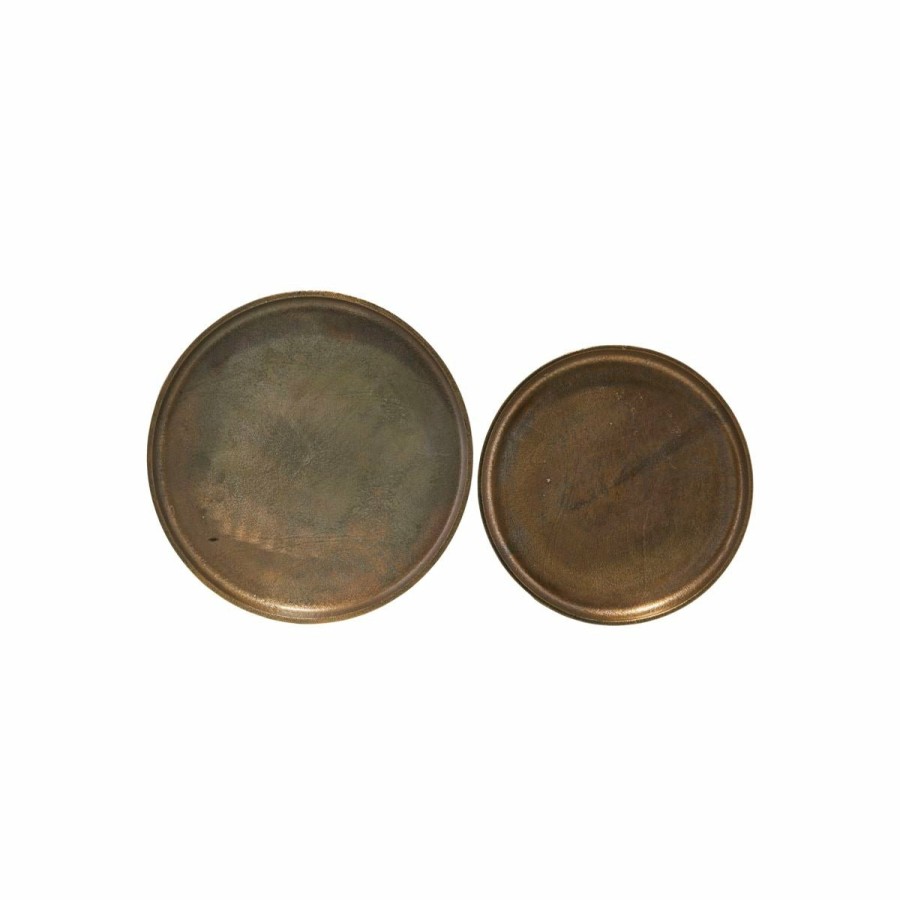 Kitchen & Tableware House Doctor | Tray Rio Antique Brass Set Of 2