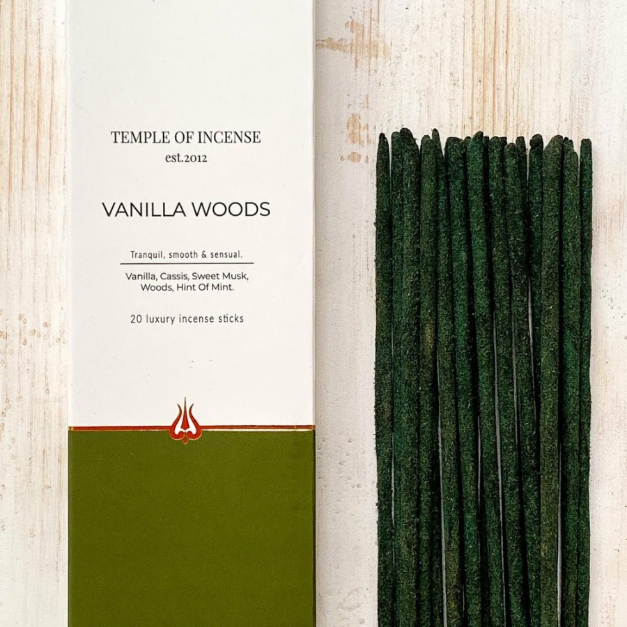 Home Decor Temple of Incense | Vanilla Woods Incense Sticks