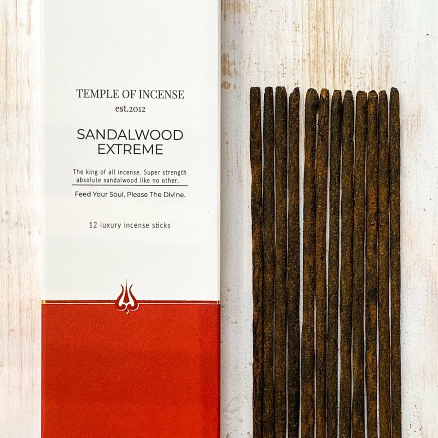 Home Decor Temple of Incense | Sandalwood Extreme Incense Sticks