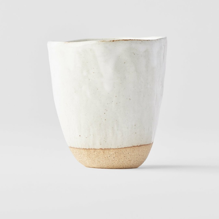 Kitchen & Tableware MIJ | Lopsided Mug White & Bisque