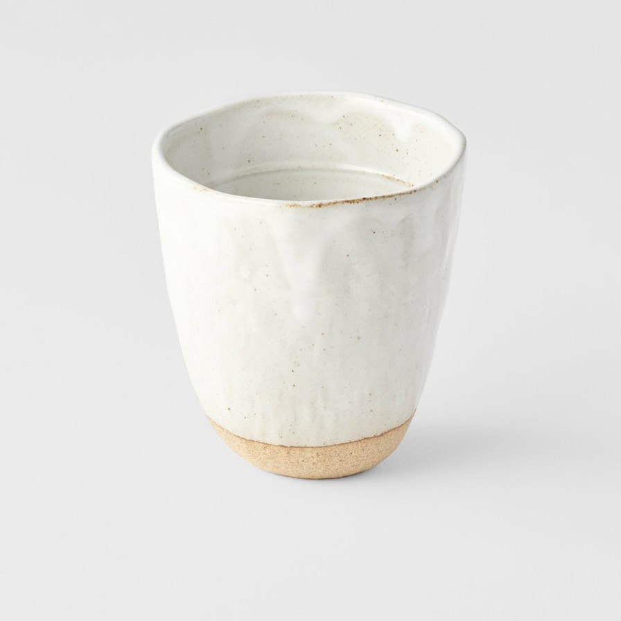 Kitchen & Tableware MIJ | Lopsided Mug White & Bisque