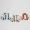 Kitchen & Tableware Olsson u0026 Jensen | Striped Monica Cup With Saucer