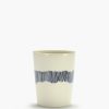 Kitchen & Tableware Serax | Tea Cup 33Cl White - Blue Stripes Feast