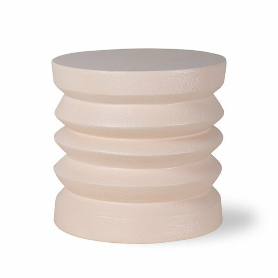 Furniture HKliving | Cream Stoneware Side Table