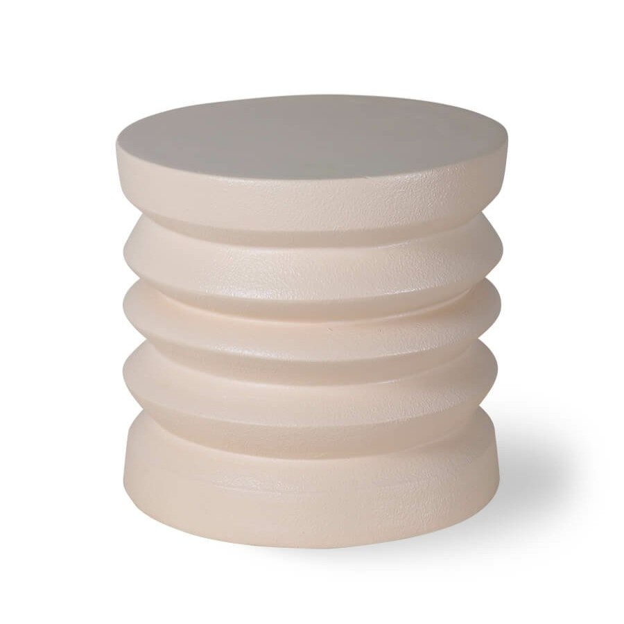 Furniture HKliving | Cream Stoneware Side Table