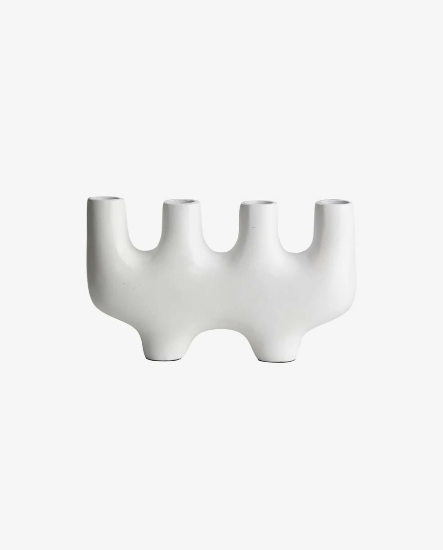 Home Decor Nordal | Seil Candle Holder 4 Candles White