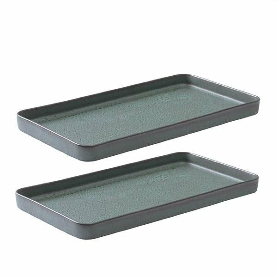 Home Decor Aida | Northern Green Rectangular Dish