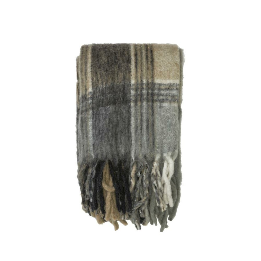 Home Decor WikholmForm | Ira Blanket, Black & Beige