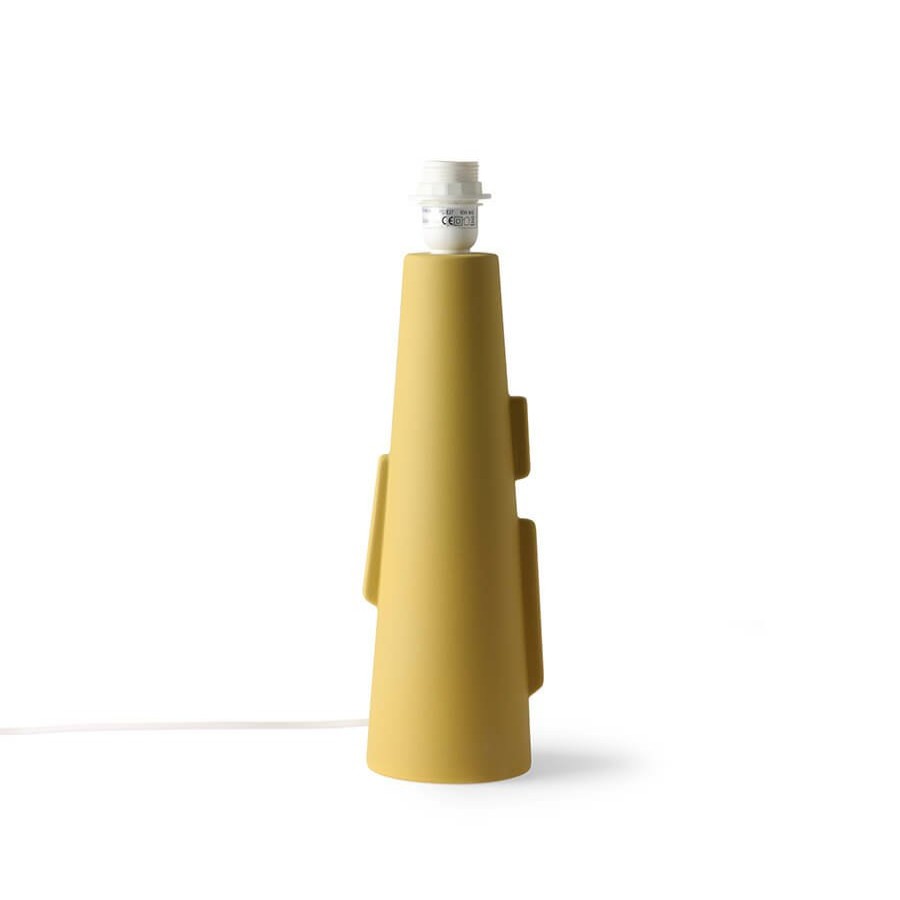 Furniture HKLiving | Cone Lamp Base S With Handles Matt Green