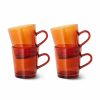 Kitchen & Tableware HKliving | Coffee Cups Amber Brown (Set Of 4)