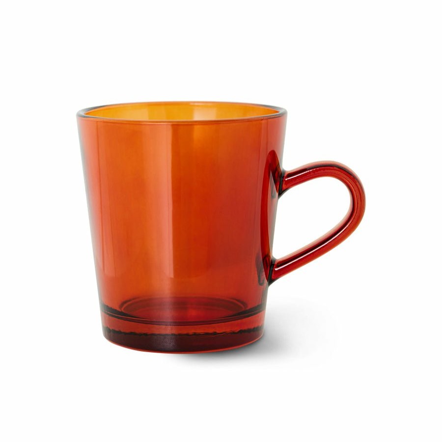 Kitchen & Tableware HKliving | Coffee Cups Amber Brown (Set Of 4)