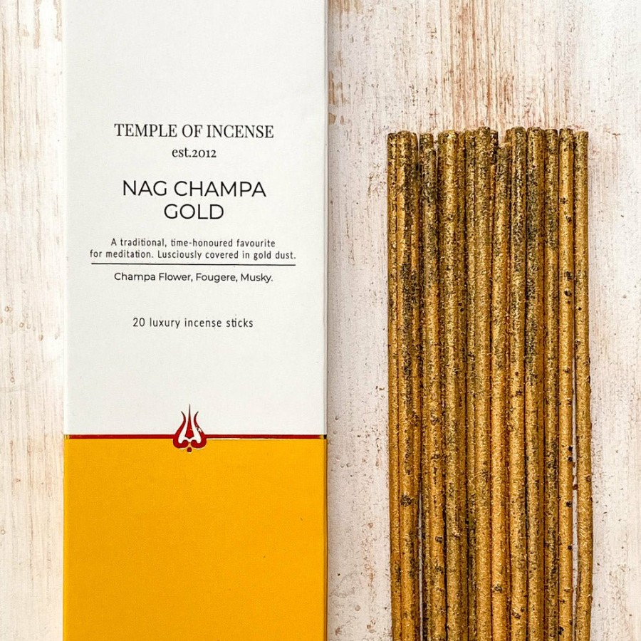 Home Decor Temple of Incense | Nag Champa Gold Incense Sticks