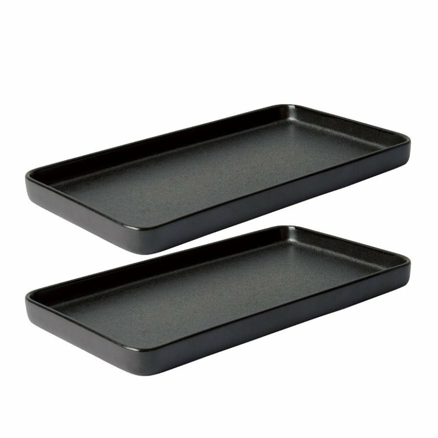 Home Decor Aida | Titanium Black Rectangular Dish