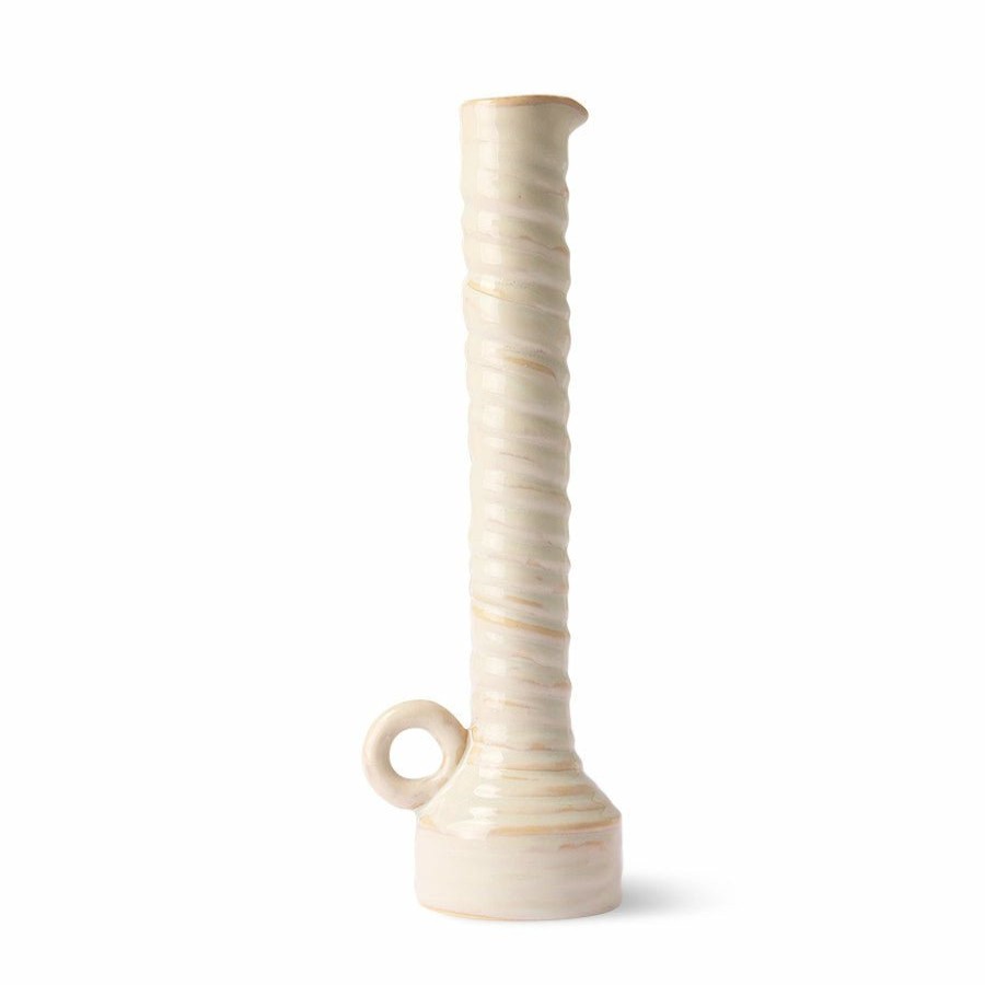 Home Decor HKliving | Ceramic Glazed Flower Vase Cream