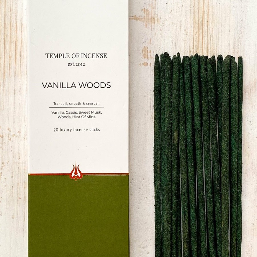 Home Scents Temple of Incense | Vanilla Woods Incense Sticks