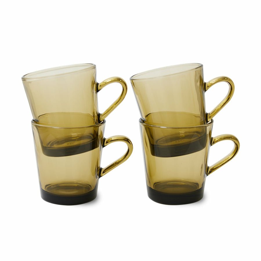 Kitchen & Tableware HKLiving | Coffee Cups Mud Brown (Set Of 4)