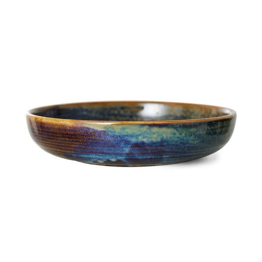 Kitchen & Tableware HKLiving | Deep Plate Rustic Blue M