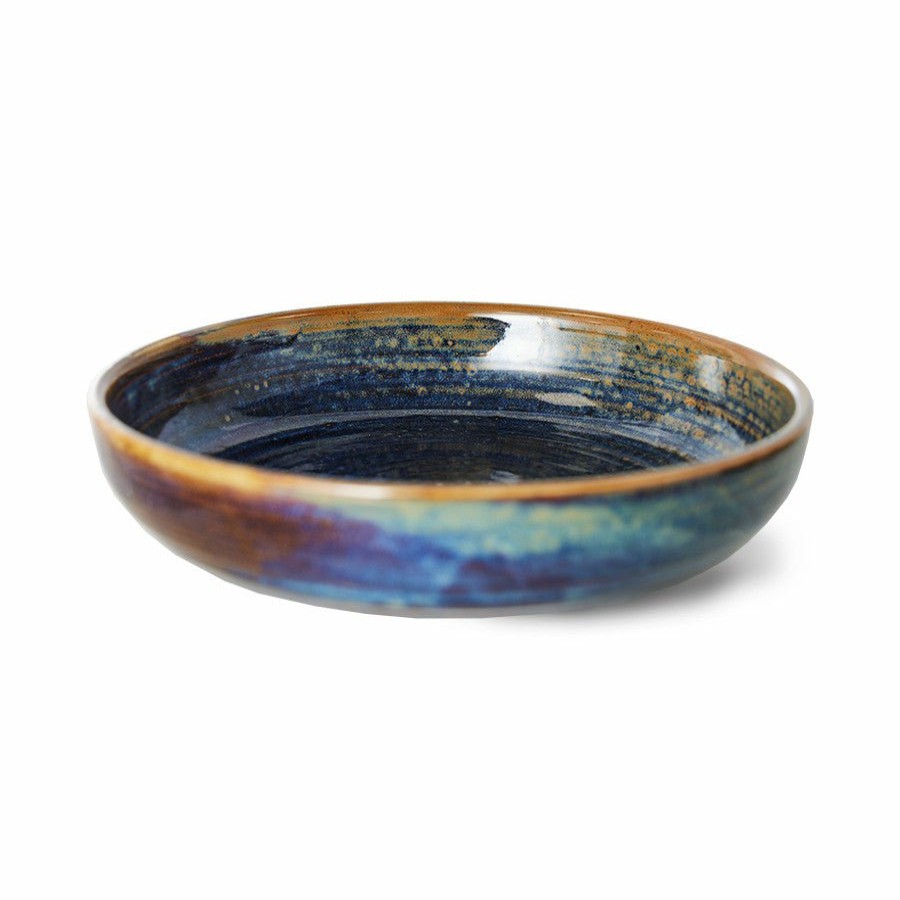 Kitchen & Tableware HKLiving | Deep Plate Rustic Blue M