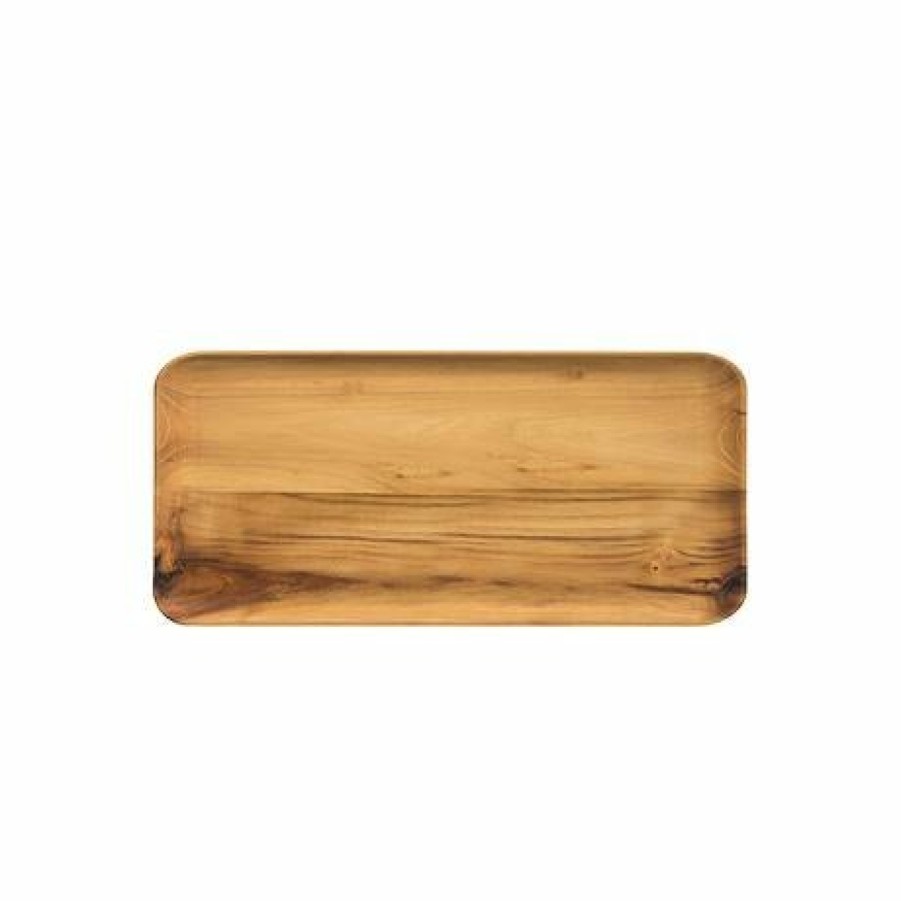 Home Decor Aida | Teak Wood Rectangular Plate